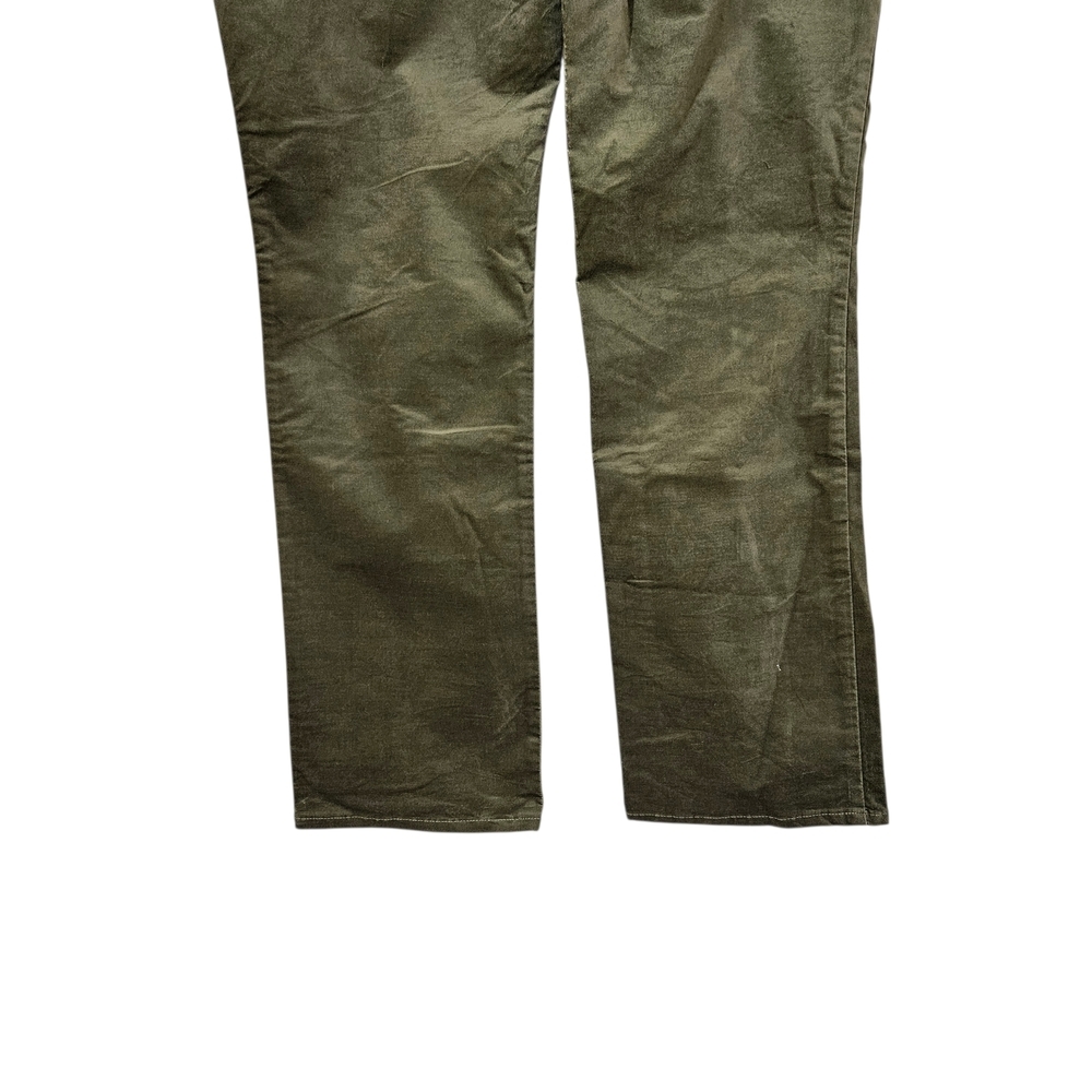 New NYDJ Marilyn Straight Olive Green Velveteen Pants 14P - Picture 4 of 8